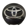thumbnail image 1 of Tapacubos central de rueda de 62 mm para Toyota 4 con logotipo negro, 1 of 5