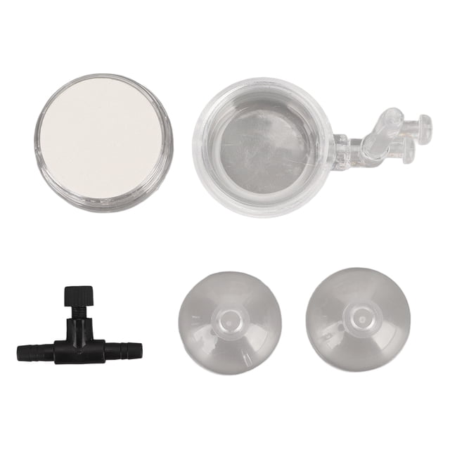 Diffuseurs CO2 de Poisson, Diffuseur à Bulles d'Aquarium Réglable Ventouse Basse Pression Fixant pour les Poissons