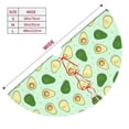 thumbnail image 3 of Lsque Avocado Print Christmas Tree Skirt, Tree Skirt with Ties or Velcro, Perfect for Holiday Decorations, Halloween, and New Year-48", 3 of 7