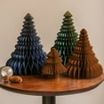 thumbnail image 2 of 2Pcs Paper Christmas Tree Decoration 3D Honeycomb Trees Table Centerpiece Holiday Home Decor for Parties Supplies, 2 of 7