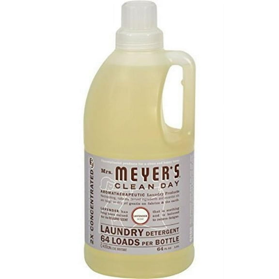 Mrs. Meyers 1211077 2X Laundry Detergent, Lavender - 64 oz