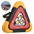 thumbnail image 3 of Inteprter Luz de trabajo portátil Carga solar Coche Triángulo Luz roja blanca Señal de advertencia Carga USB Luz de inundación LED con cinco modos de Iluminación y accesorios Inteprter HA024043-00, 3 of 6