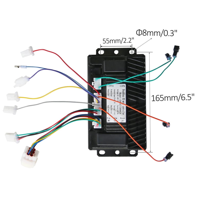 72V 1000W High Torque Brushless DC Motor Kit with Sine Wave