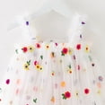 thumbnail image 4 of EGNMCR Robe Sans Manches à Col Rond Robe à Bretelles Fleurie pour Filles Robe pour Filles Jupe en Tulle Douce Brodée pour Filles Robe Fille Robe en Polyester, 4 of 4