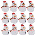 thumbnail image 3 of 100/25 piezas de tarjetas de papel con forma de piruleta de Papá Noel, soporte para envolver dulces navideños, suministros de decoración para fiestas de Año Nuevo, 3 of 5