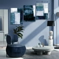 thumbnail image 5 of 3 Pieces Canvas Wall Art-Gray Blue Abstract Art Painting-Modern Canvas Artwork Wall Decor Ready to Hang 12''''x16'''', 3 Pieces, 5 of 6