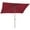 Vin Rouge, variante sur Outsunny Parasol de Patio 6,5 X 10 Pi, Parasol Rectangulaire de Marché avec Cadre en Aluminium et Manivelle, Parasol de Jardin Auvent Pare-Soleil Extérieur, Rouge Vin