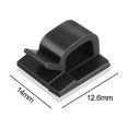 thumbnail image 2 of de 60 soportes para cables, clips para cables para exteriores, organizador de gestión de cables, 2 of 5