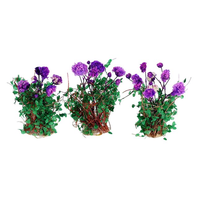 3 piezas de flores en miniatura para maquetas de paisajes, materiales artificiales para arena Tulipán