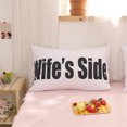 thumbnail image 2 of Move Over Couple Pillowcases King White Black Pillow Cover Letters Patter Microfiber Pillow Case 2 Pack, 2 of 7