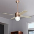 thumbnail image 4 of Hunter Fan Company Hepburn 52" Indoor Ceiling Fan w/ LED Light, Matte White, 4 of 7