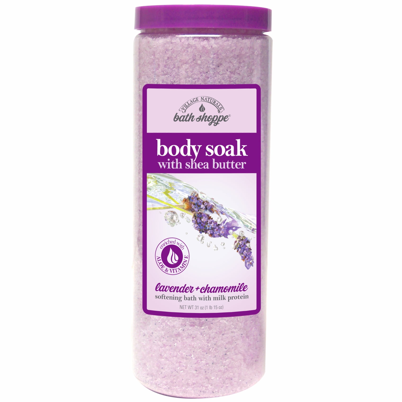 Village Naturals Bath Shoppe Lavender and Chamomile Body Salt and Bath