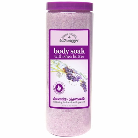Village Naturals Bath Shoppe Lavender and Chamomile Body Salt and Bath Soak 31 Oz