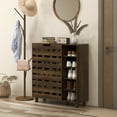 thumbnail image 2 of HOMCOM Shoe Storage Cabinet with 5-tier Cupboard and 5 Open Shelves, 2 of 10