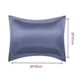 thumbnail image 2 of PiccoCasa 2 Pcs Satin Pillowcase, Super Soft Envelope Pillow Shams, 20"x36" Slate Gray, 2 of 7