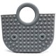 thumbnail image 1 of Popit bolso de mano para mujer, bolsa para juguetes con la yema del dedo, bolso de silicona gris, bolsa de descompresión ansiolítica, juguete para apretar para TDAH o autismo ER, 1 of 5