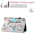thumbnail image 3 of Allytech Galaxy Tab A 10.1" 2019 Released Case Model SM-T510 T515, Slim Fit Shockproof Multi Angle Kickstand Folio Flip Patterned Cover Case for Samsung Galaxy Tab A 10.1 T510, Butterfly Tower, 3 of 6