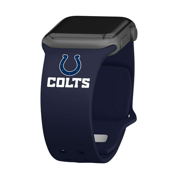Navy Indianapolis Colts Silicone Apple Watch Band