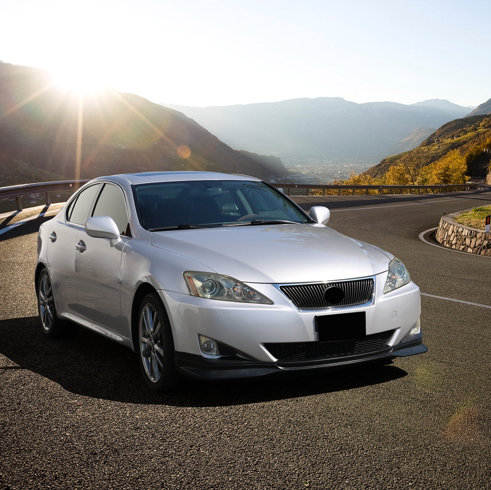 Ikon Motorsports Compatible with 2006-2008 Lexus IS250 IS350 Front Bumper Lip Unpainted PP