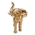 thumbnail image 4 of Resin Home Elephant Ornament, Delicate Workmanship   Round Edges   Lucky Elephant Statue  For Gift For Home Decoration  For Art Collection, 4 of 8