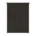 Bestar Versatile 70" Queen Murphy Bed in Deep Gray