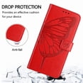 thumbnail image 3 of Butterfly Wallet Case for iPhone 17 Pro with Card Slots & Stand - Shockproof Red, 3 of 5