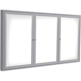 thumbnail image 2 of Ghent's Ceramic 48" x 96" 2 Door Enclosed Mag. Whiteboard in White, 2 of 2