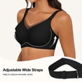 thumbnail image 3 of QYLUX Women's Wireless Jelly Bra, Full Coverage Supportive V Mesh Bralette, Seamless T-Shirt Bra for Everyday Wear, W-Shaped Support, Wide Straps, No Underwire, 3 of 7