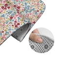 thumbnail image 5 of Honeii Trendy Floral Design Pattern Bathroom Anti-Skid Pad Bathroom Mat Vintage Seamless Pattern Not-Slip Toilet Rug Set, 5 of 6