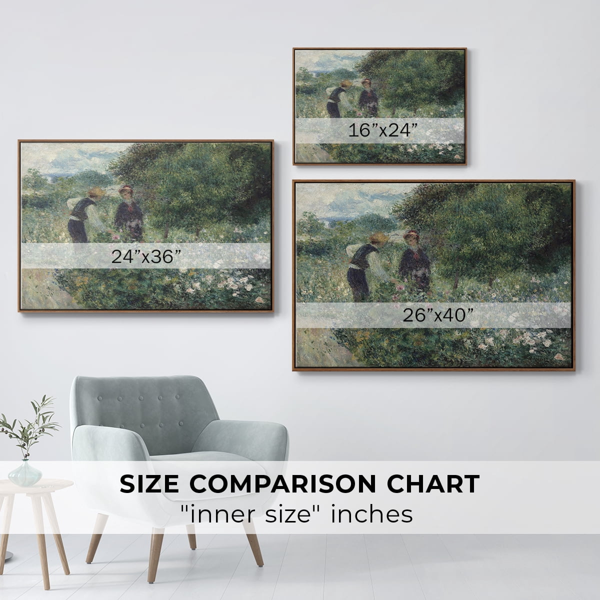 Vintage Botanical Print-LVIII By Wexford Home Framed in Walnut Wood Gallery Wrapped Canvas 25 in. x 37 in.