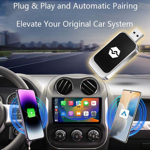 BotaniNest Wireless Carplay Adapter For Phone Wired To Wireless CarPlay Carplay Wireless Adapter For IPhone 9 Above Stable Fast Connection Low Latency Fits Many Cars