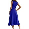 thumbnail image 4 of UoCefik Women's Cocktail Party Formal Wedding Guest Church Dresses, Modest Graduation Prom Evening Dress Royal Blue XL, 4 of 4