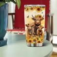 thumbnail image 4 of Highland Cow Gifts for Women Stainless Steel Tumbler 20oz With Lid Just A Girl Who Loves Cows Cups Decor Travel Mug Coffee Cup Water Bottle Christmas Birthday Valentines Gift for Daughter Girls, 4 of 7