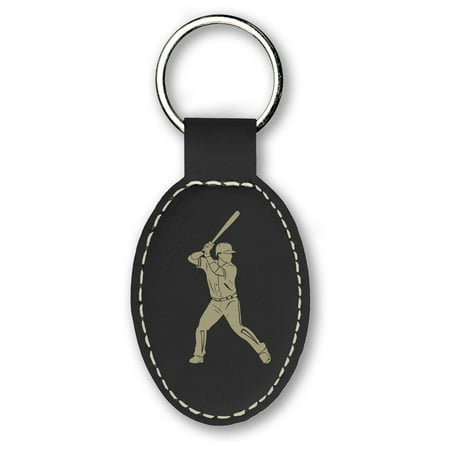 Keychain - Baseball Player 2 (Black)