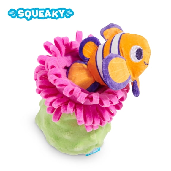 Clown Fishing Around Interactive Chewable Dog Toy for All Sizes