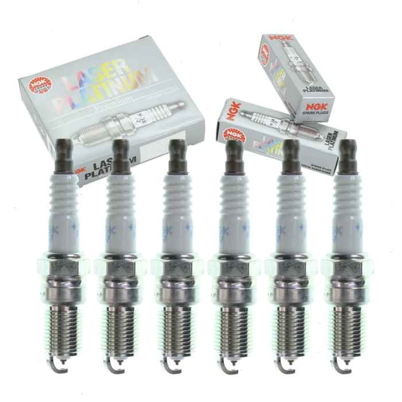6 pc NGK Laser Platinum Spark Plugs compatible with Ford Ranger 2.8L 2.9L 3.0L 4.0L V6 1983-2007