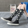 thumbnail image 3 of Lsque Lilies Flowers Printed Crew Socks Men's Women's LightWeight Thin Casual Calf Socks ,Knee High Socks,Cotton Socks, 3 of 9