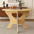thumbnail image 2 of S-HOME 43-Inch Folding Dining Table, MDF Design For Small Spaces, Versatile Indoor And Outdoor Use, Ancient Oak, 2 of 14