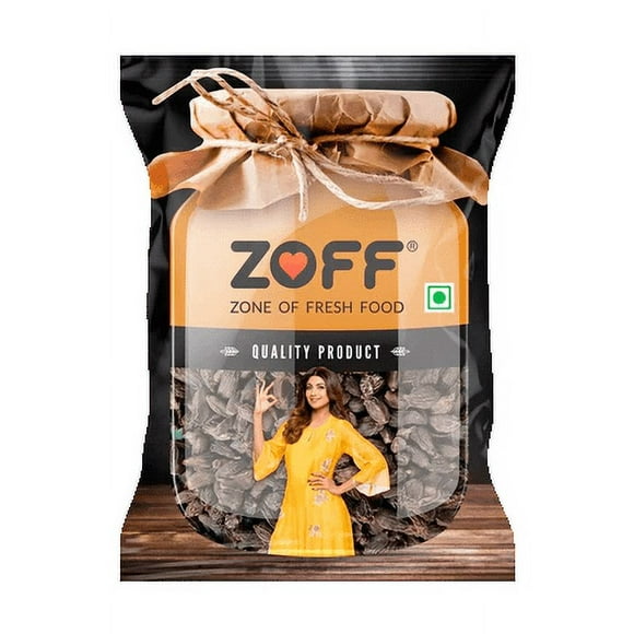 Zoff Big Cardamom Whole Spice (Black Elachi) 1oz (25g) | All Natural | Vegan | Product of India