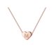 thumbnail image 1 of 26 Initial Heart Shape Alphabet Collar para Mujeres Collares de Acero Inoxidable para Mujeres A Z 26 Alphabet Initial Collares de Oro Rosa para Mujeres Niñas, 1 of 5