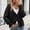 Black, variant on DuoJiaJ Knit Sweater Coat Long Sleeve Button Down Cardigan For Fall And Winter Versatile Elegant Outerwear Soft Comfortable Daily Wear Womens Fashion Black L