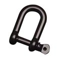 thumbnail image 1 of Clearance! D Ring 10mm Inner Width Stainless Screw Small Bow D Ring Inner Width Stainless U Type Key Hook Small Bow for Craft Leather Replacement Buttons,BK1, 1 of 8