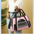 thumbnail image 5 of RUseeN Pet Carrier Bag Airline Approved for Cats and Dogs Cats Puppies up to 20 Lbs, Soft Sided, Collapsible Travel Puppy Carrier - Pink, 5 of 7