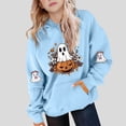 thumbnail image 1 of YUNAFFT Chandail à Capuchon pour Enfants 5-15 Ans avec Poche Manches Raglan Molleton Japonais Décontracté Halloween Automne Hiver Multicolore, 1 of 4