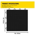 BENTISM Garage Tiles Interlocking Garage Floor Covering Tiles 12x12" 50