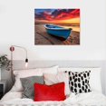 thumbnail image 5 of Sunset Sea Beach Modern Seascape Pictures Paintings on Canvas Wall Art Stretched Canvas Prints Artwork for Living Room Bedroom Home Office Decorations, 5 of 5