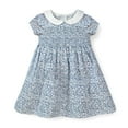 thumbnail image 1 of Hope & Henry Layette Smocked Peter Pan Collar Dress, 1 of 3