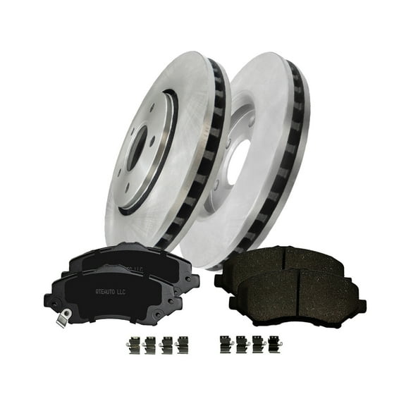 Set of 6 Front Disc Brake Rotors-Ceramic Brake Pad kit For 2009-2011 Dodge Journey