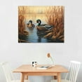 thumbnail image 2 of Nawypu Wood Ducks Canvas Wall Art, 2 of 4