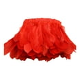 thumbnail image 1 of Feather Fringe Trims Artificial Feather Fringe Sewing Trims 10 to 25cm in Width Red, 1 of 7